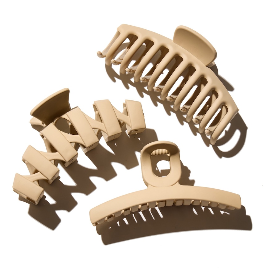 Hairlust Medium Claw Hair Clips, 3-Pack Haarclips Nude Damen