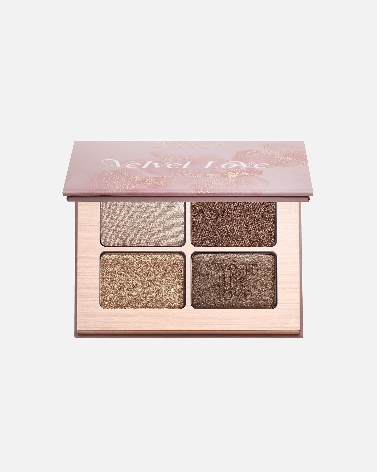 Lidschatten für Unisex ZOEVA VELVET LOVE EYESHADOW QUAD BRONZE ESPRESSO EYES