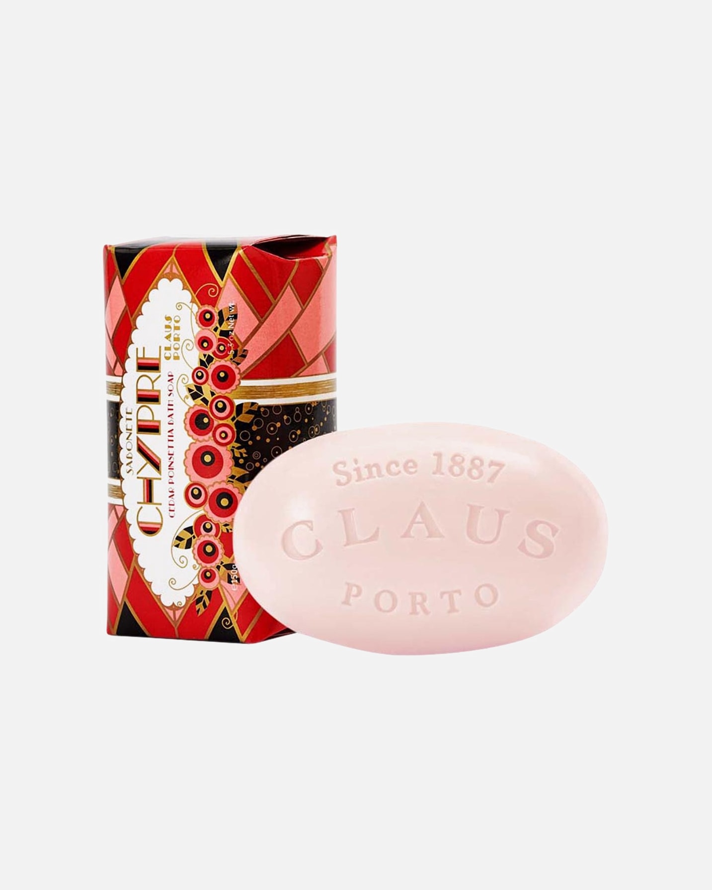Körperseife für Unisex Claus Porto Chypre Cedar Popinsettia Soap 150 g