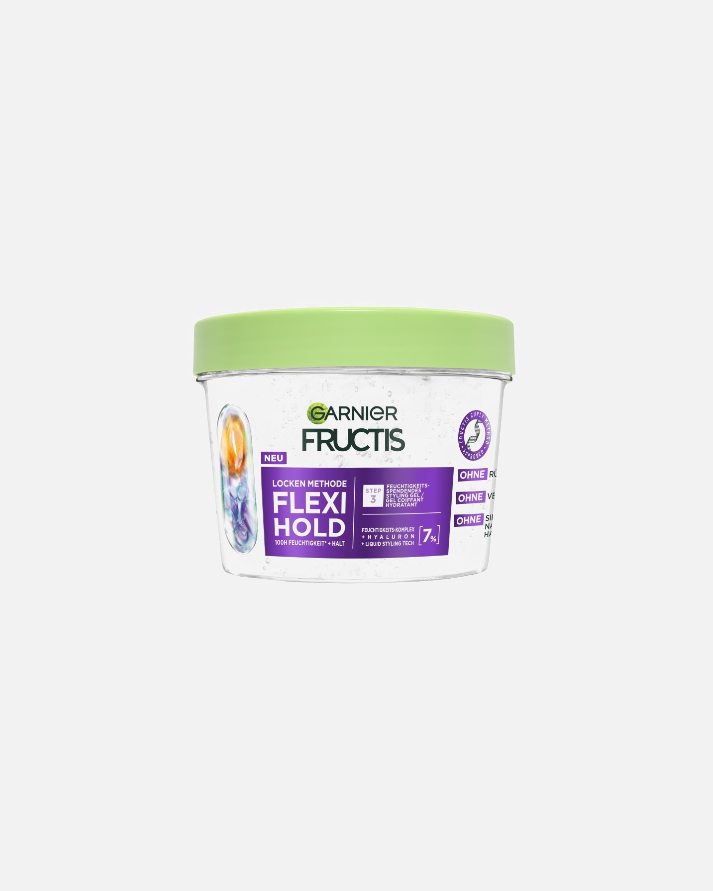 Haargel für Unisex Garnier Fructis Locken Methode Flexi Hold 370 ml