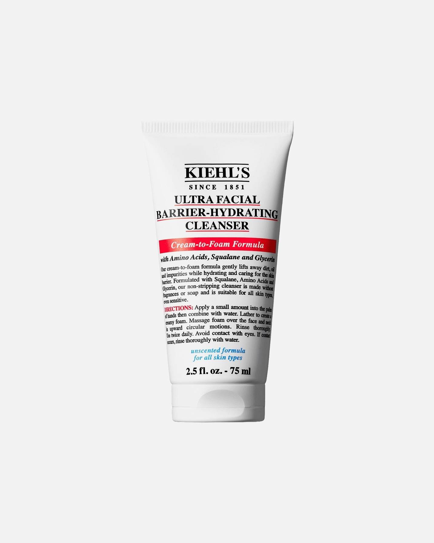 Reinigungsgel für Unisex Kiehl’s Ultra Facial Barrier-Hydrating Cleanser 75 ml