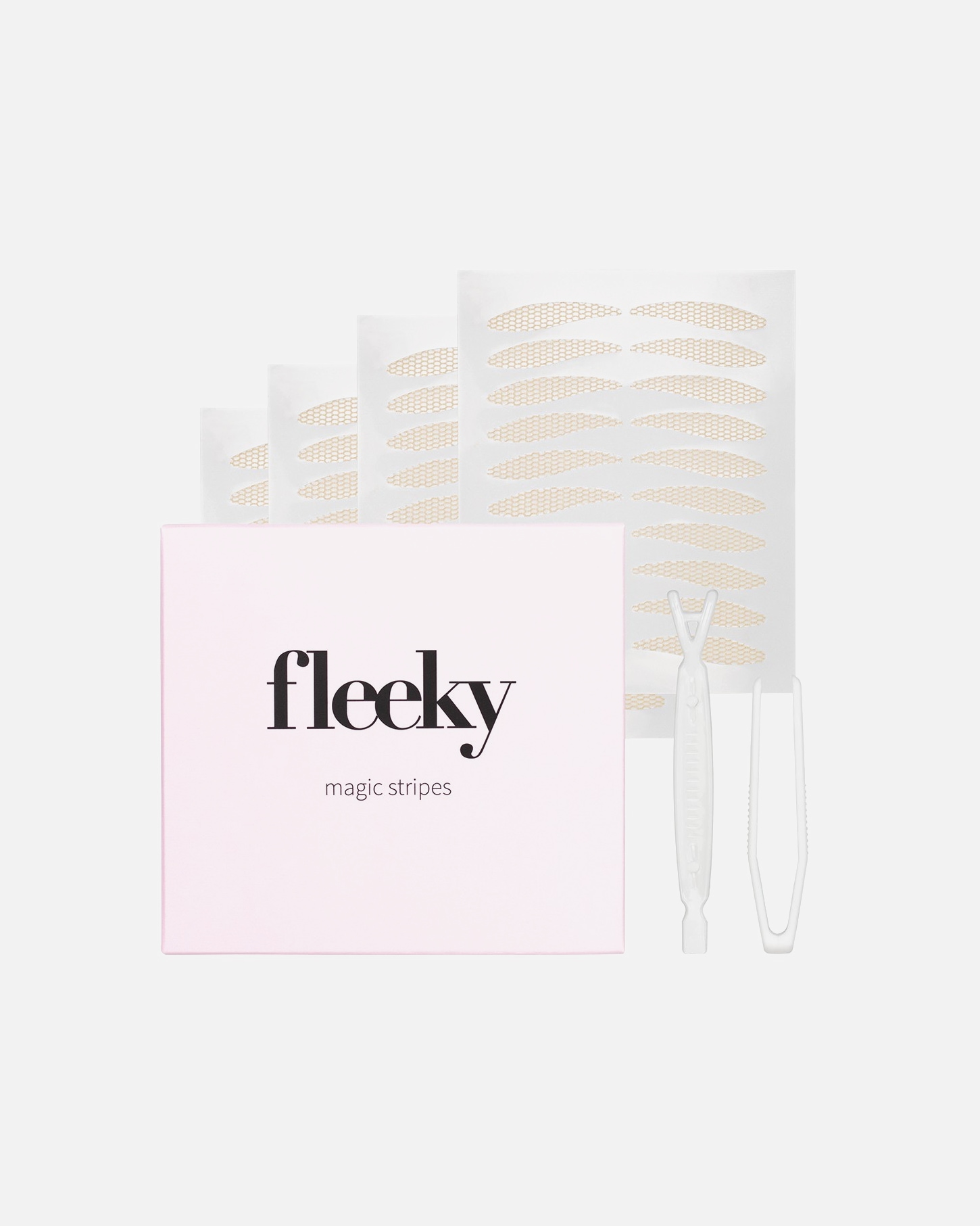 Augenpatches für Unisex Fleeky Magic Stripes Sticker gegen Schlupflider XL