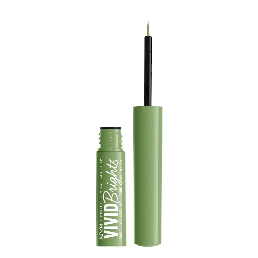 NYX Professional Makeup Vivid Brights Liquid Liner Eyeliner 2 - GHOSTED GREEN ml Hellbraun