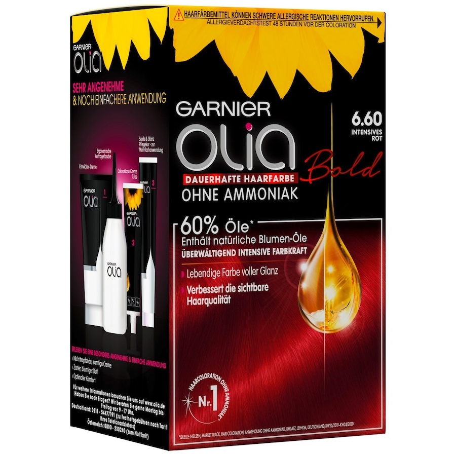 Garnier Olia Intensivcoloration Haarfarbe 6.60 Braun
