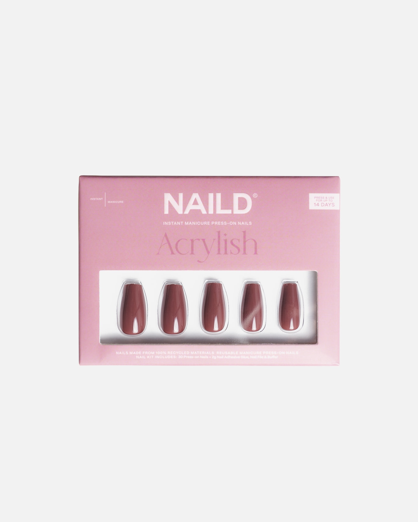 Kunstnägel für Unisex NAILD Foxy Acrylish Foxy