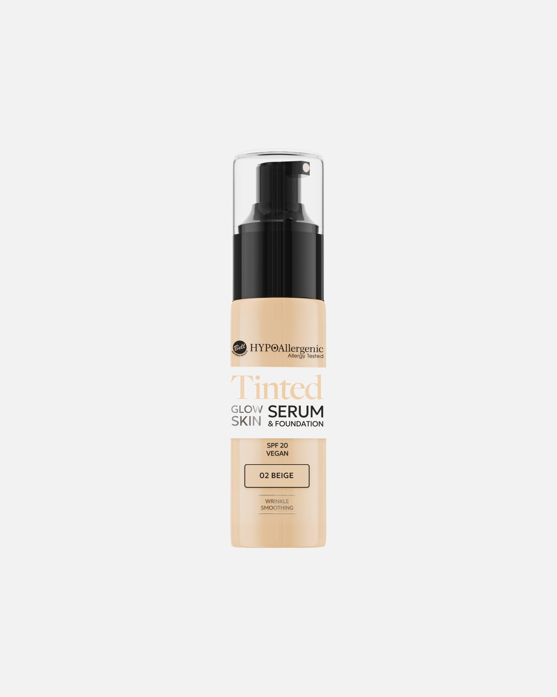 Foundation für Unisex Bell Hypo Allergenic Glow Skin Tinted Serum & 02 Beige 24 g