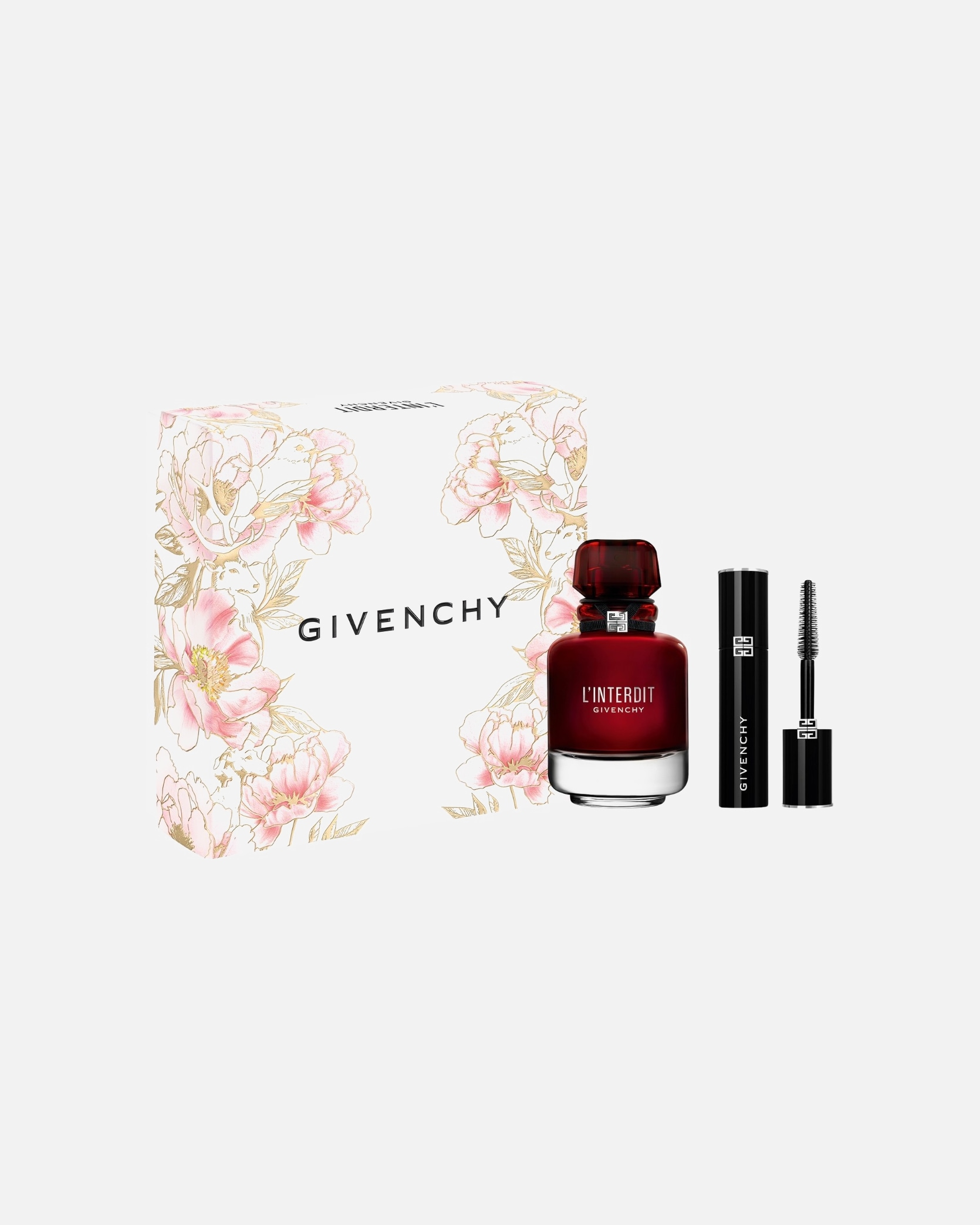 Duftset für Weiblich Givenchy L’Interdit Rouge und Mini-Mascara 1 Stück
