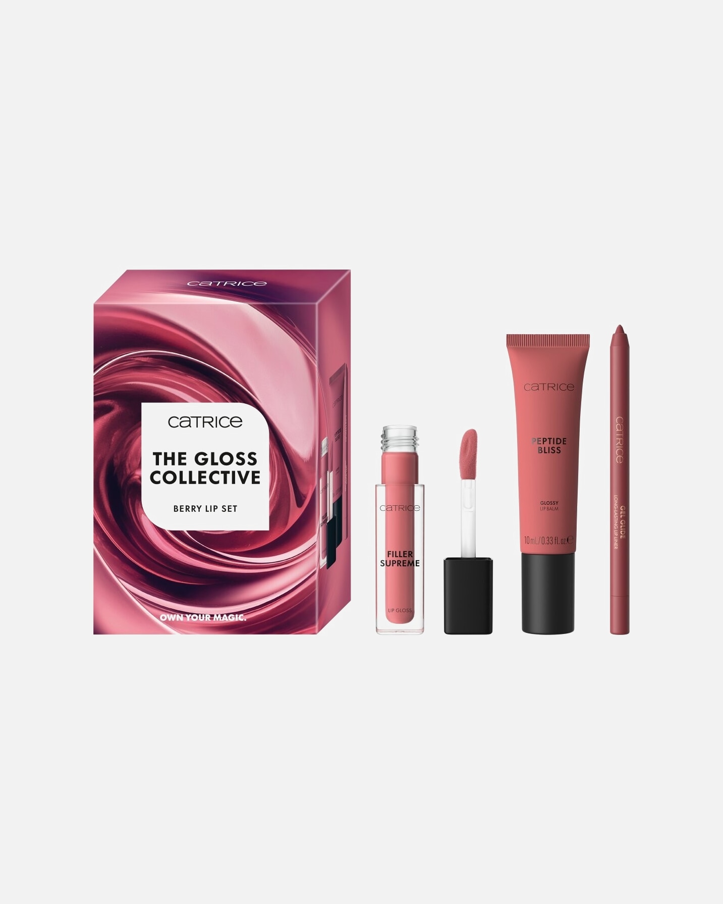 Lippen Make-up Set für Unisex Catrice Default Brand Line The Gloss Collective Berry 1 Stück