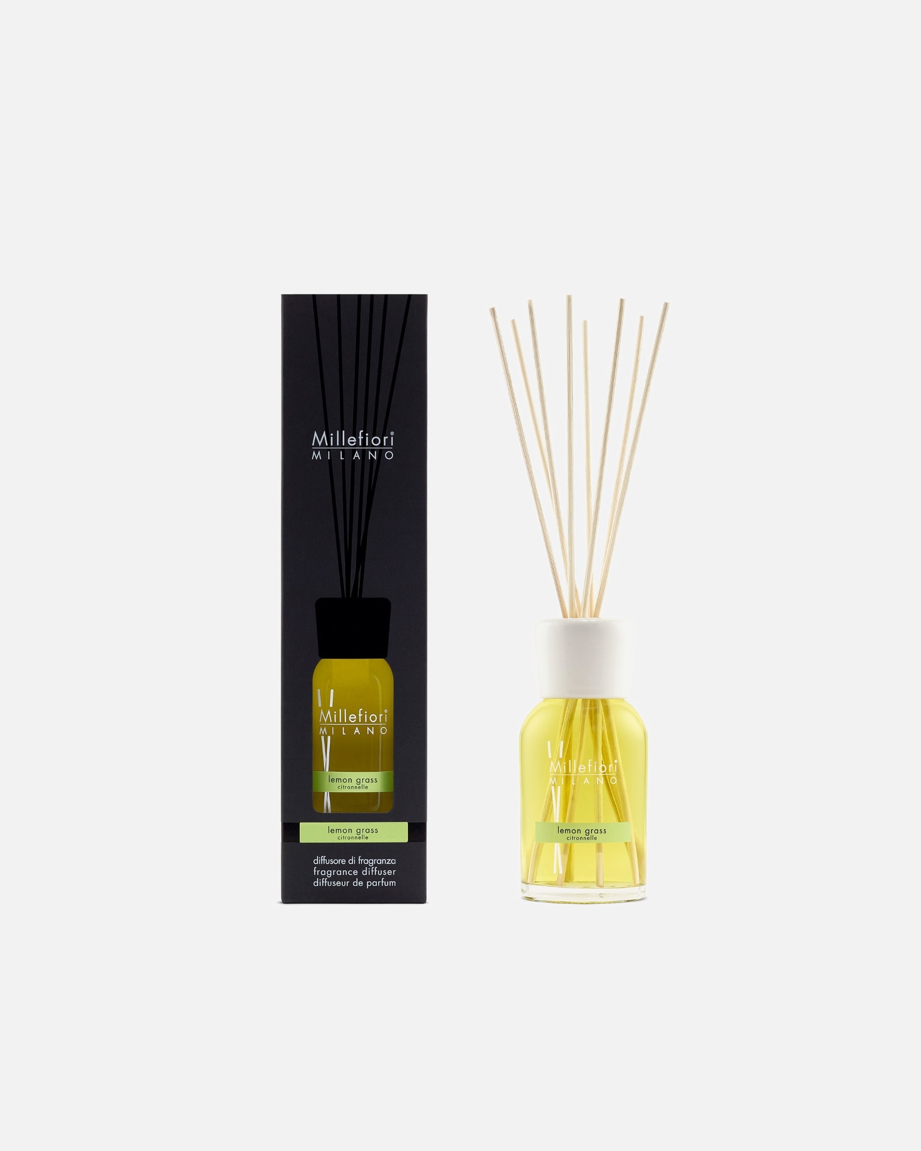Raumduft für Unisex Millefiori MILANO Reed Diffuser Lemon Grass 250 ml