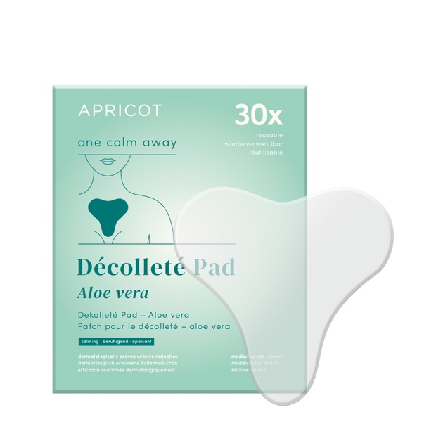 Apricot Wiederverwendbares Dekolleté-Pad mit Aloe Vera