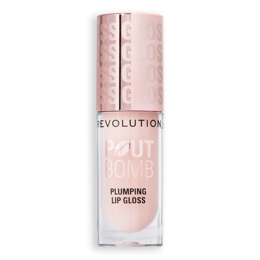 REVOLUTION Pout Bomb Plumping Gloss Milky Sheer Holo Lipgloss 4.6 ml Nude