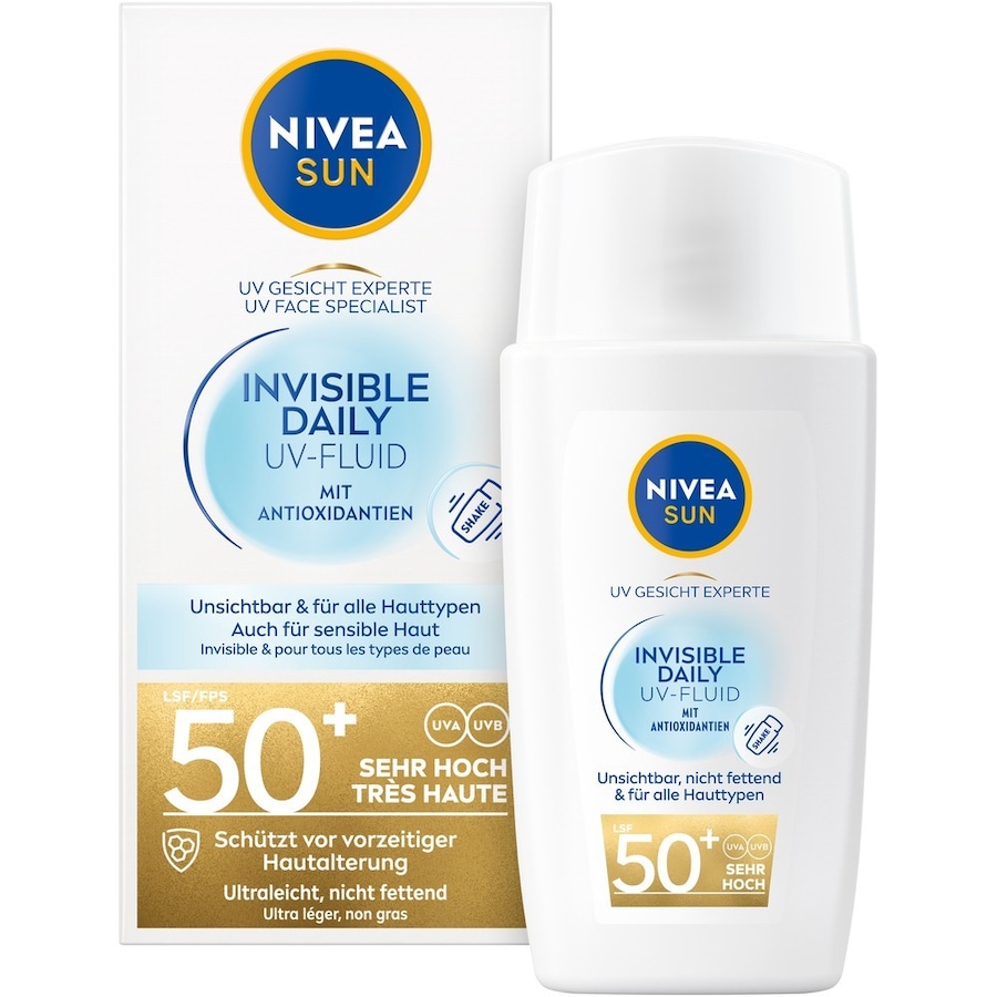 NIVEA SUN UV GESICHT EXPERTE Invisible Daily Fluid LSF50+ Sonnencreme 40 ml