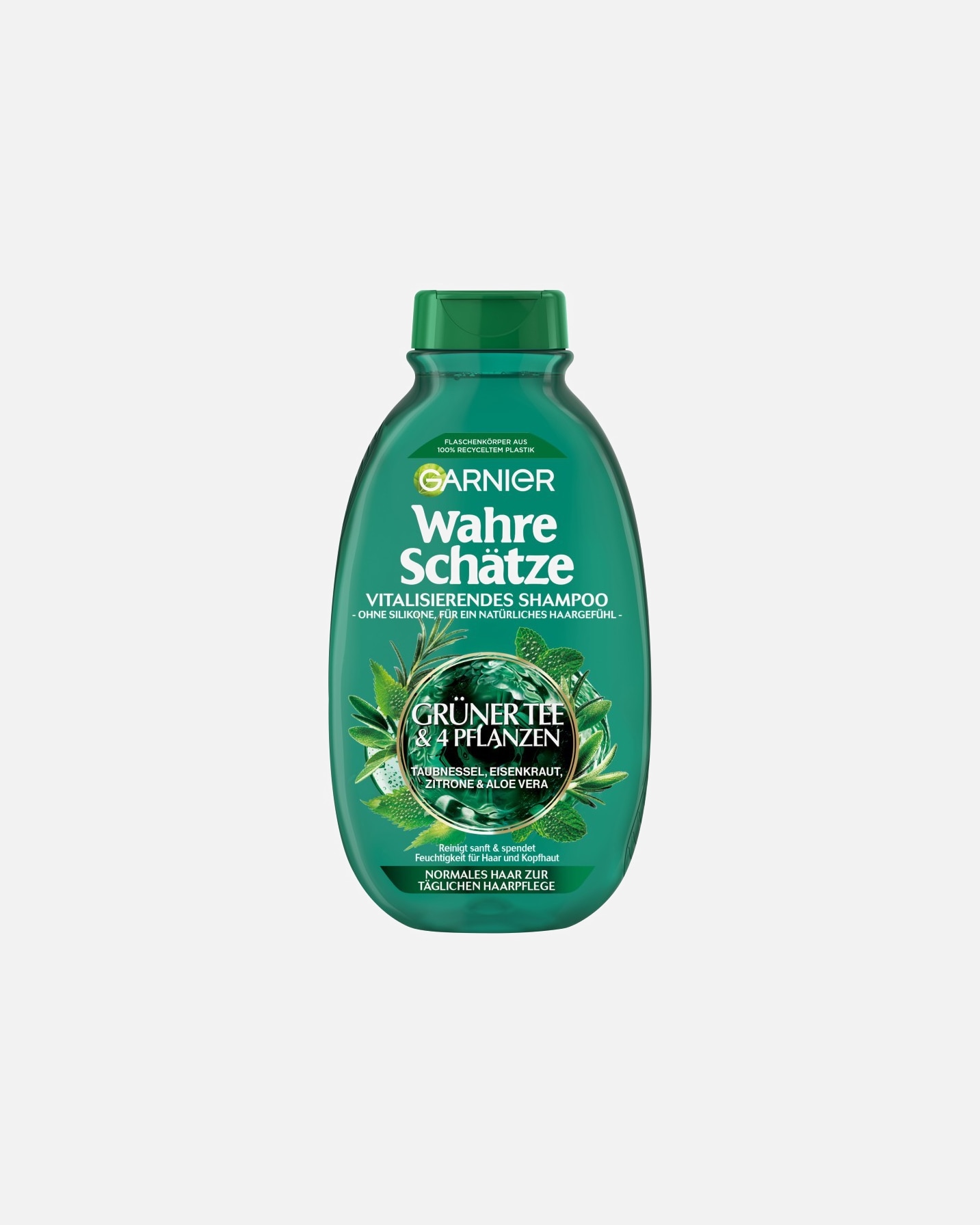 Shampoo für Unisex Garnier Wahre Schätze Vitalisierendes Grüner Tee & 4 Pflanzen 250 ml
