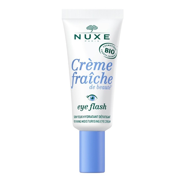 NUXE Creme Fraîche De Beauté Eye Flash - Reviving Moisturising Eye Cream, Certified Organic