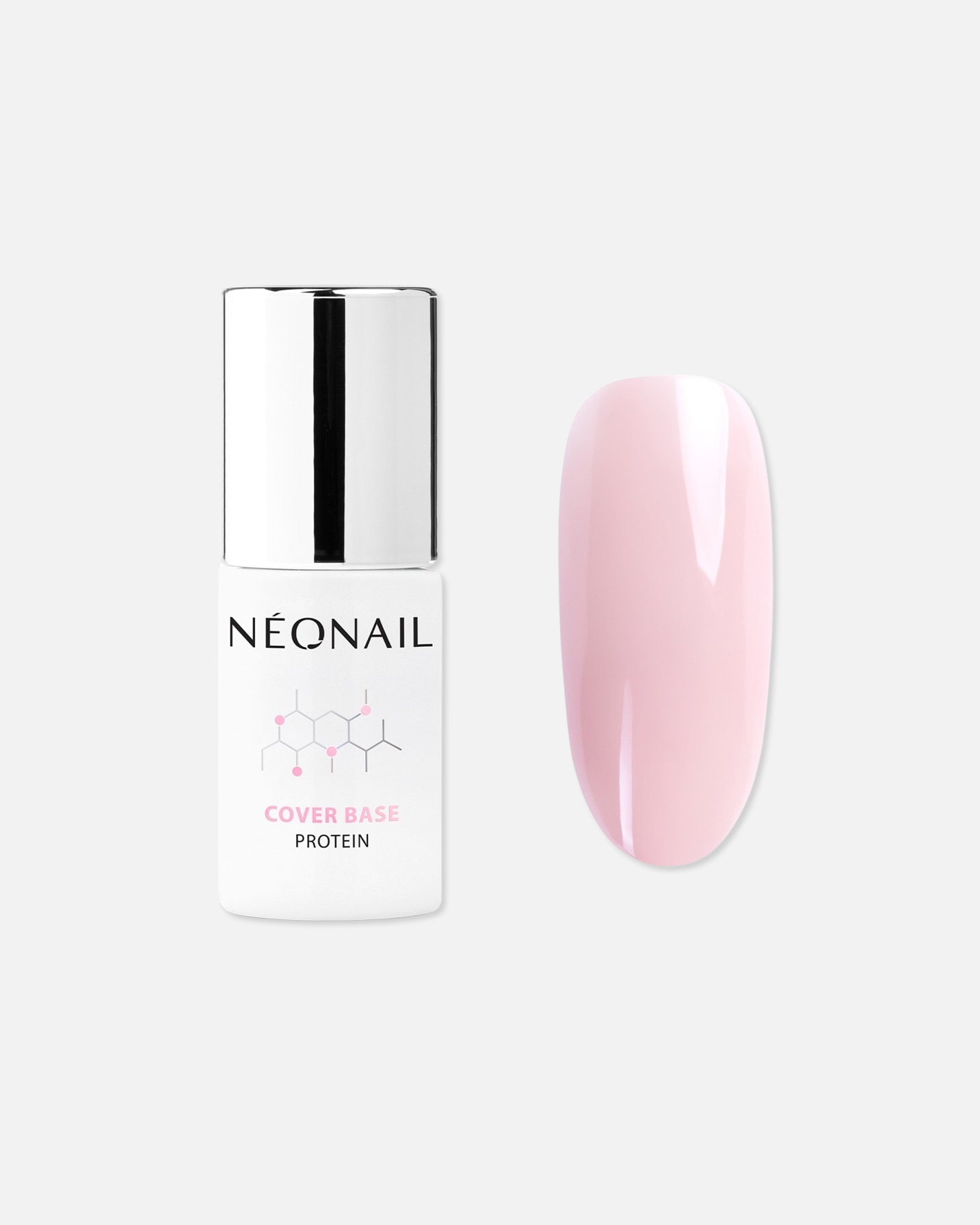 UV-Nagellack für Unisex NEONAIL Cover Base Protein Nude Rose