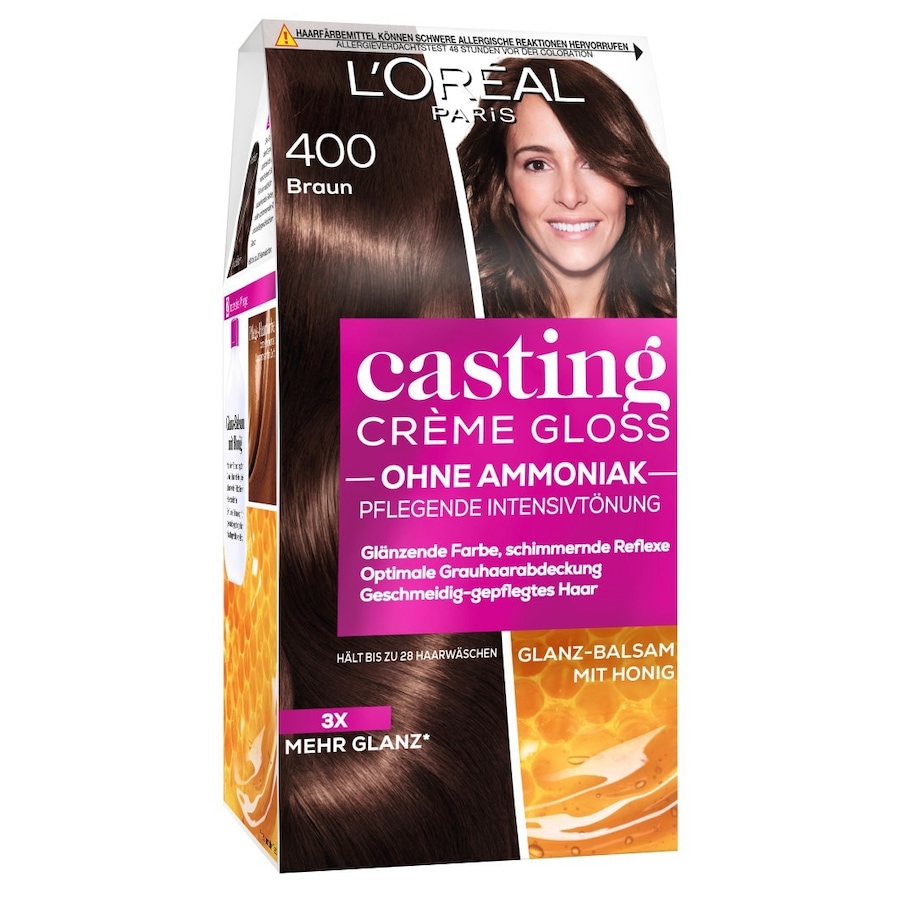 L’Oréal Paris Casting Crème Gloss Pflegend Haarfarbe Nr. 400 - Braun Schwarz