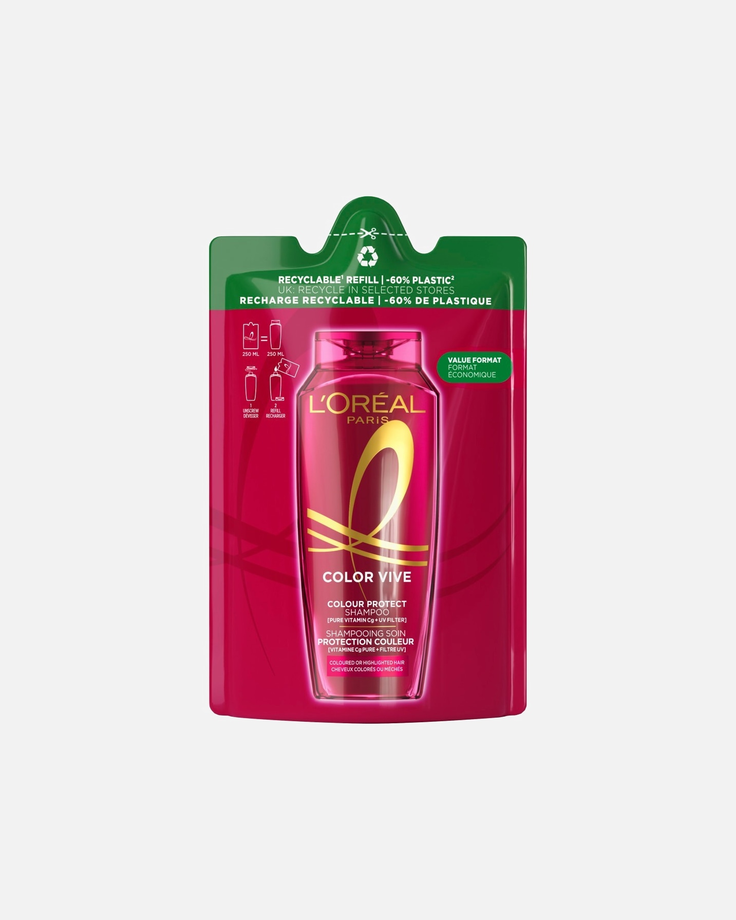 Shampoo für Weiblich L’Oréal Paris Elseve Color Glanz 250 ml