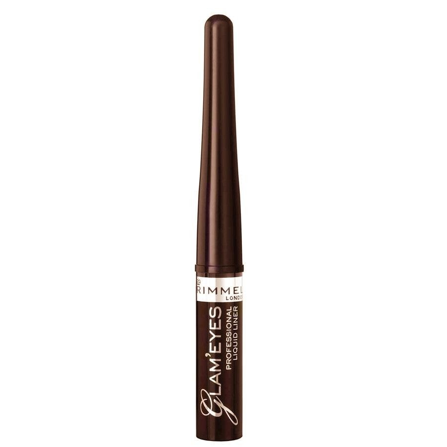 Rimmel London Glam'Eyes Professionelle Flüssigkeit Eyeliner 4 ml Braun Damen