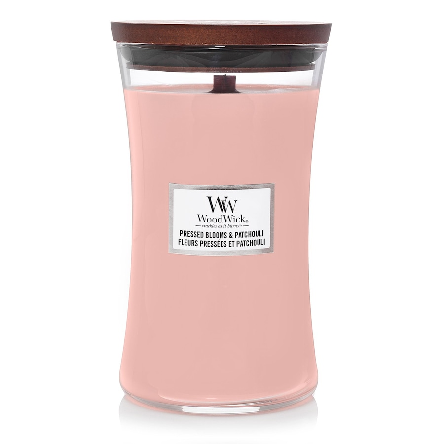 WoodWick Pressed Blooms & Patchouli Kerze Large Jar 623 g