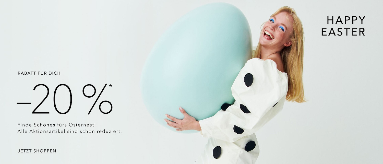Happy Easter! Enjoy -20% discount on all promotional items, find beautiful things for your Easter nest, shop now!