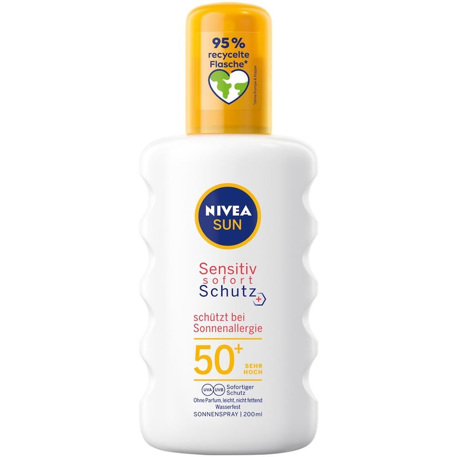 NIVEA SUN Sensitiv Sofort-Schutz Anti-Sonnenallergie Spray LSF 50 Sonnencreme 200 ml