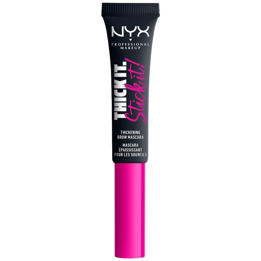 NYX Professional Makeup Pride Thick it. Stick it! Brow Mascara Augenbrauengel 08 - BLACK 7 ml Braun