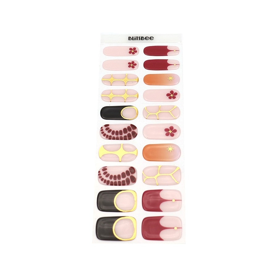 Blitsbee Gel Nail Sticker Burgundy Bliss Nagelsticker BURGUNDY BLISS Nude