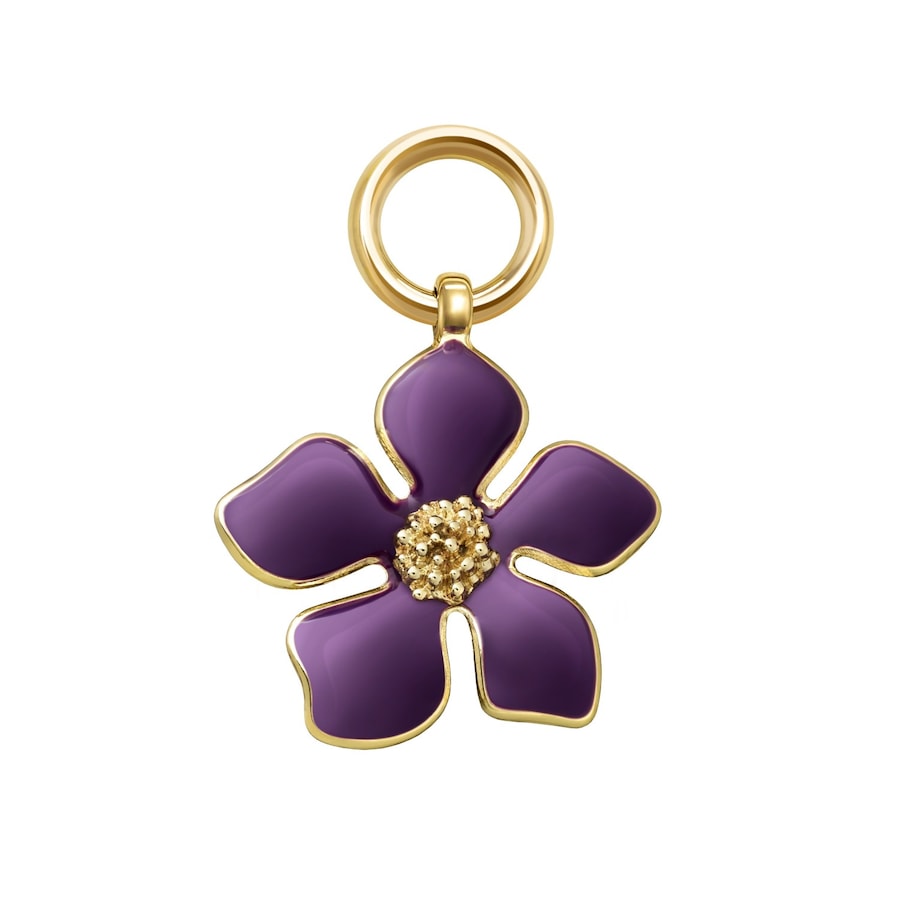 Carolina Herrera Charm Make-up Accessoire Purple Flower Rosegold