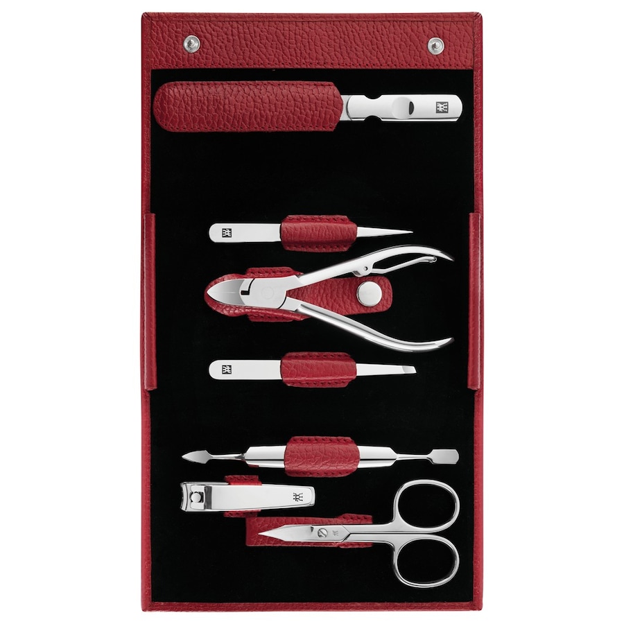 ZWILLING Beauty Classic Manicure Set 7pcs. Leather, Red Nagelpflegeset