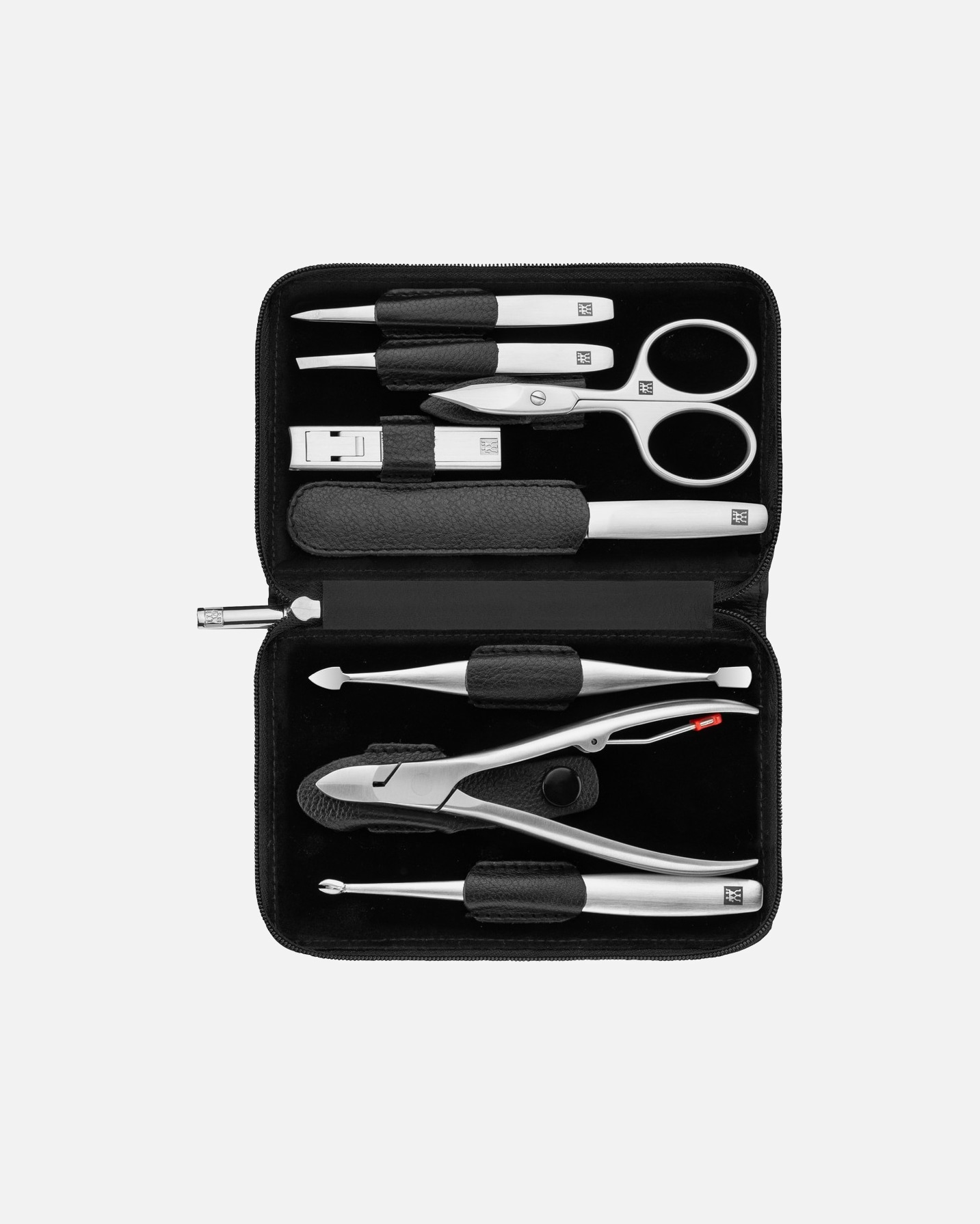 Nagelpflegeset für Unisex ZWILLING Beauty Premium Manicure Set 8pcs. Leather, Black 1 Stk.