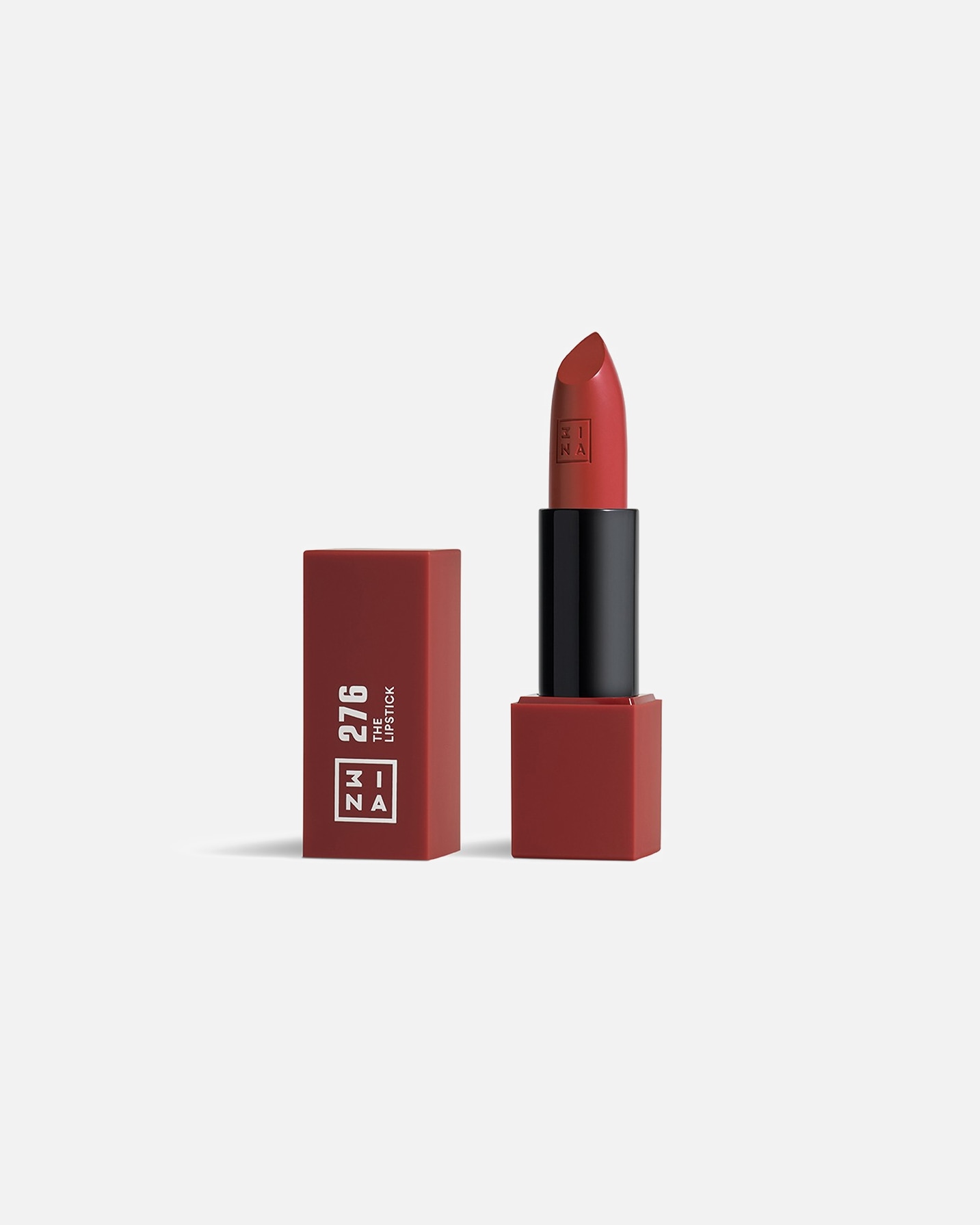 Lippenstift für Unisex 3INA The Lipstick Nr. 276 - Dusty Red