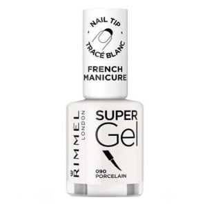 Rimmel London Super Gel żelowy lakier do paznokci o czystej formule nr 9 Porcelain, 12 ml Nagellack Weiss Damen