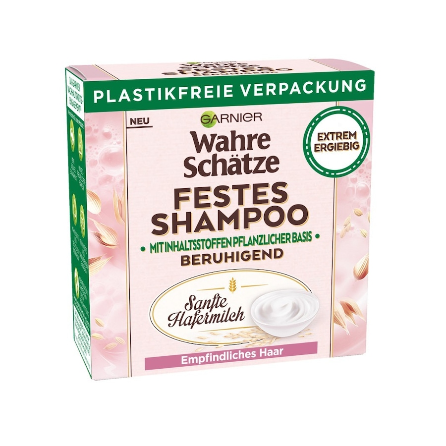 Garnier Wahre Schätze Sanfte Hafermilch Festes Shampoo 60 g Damen