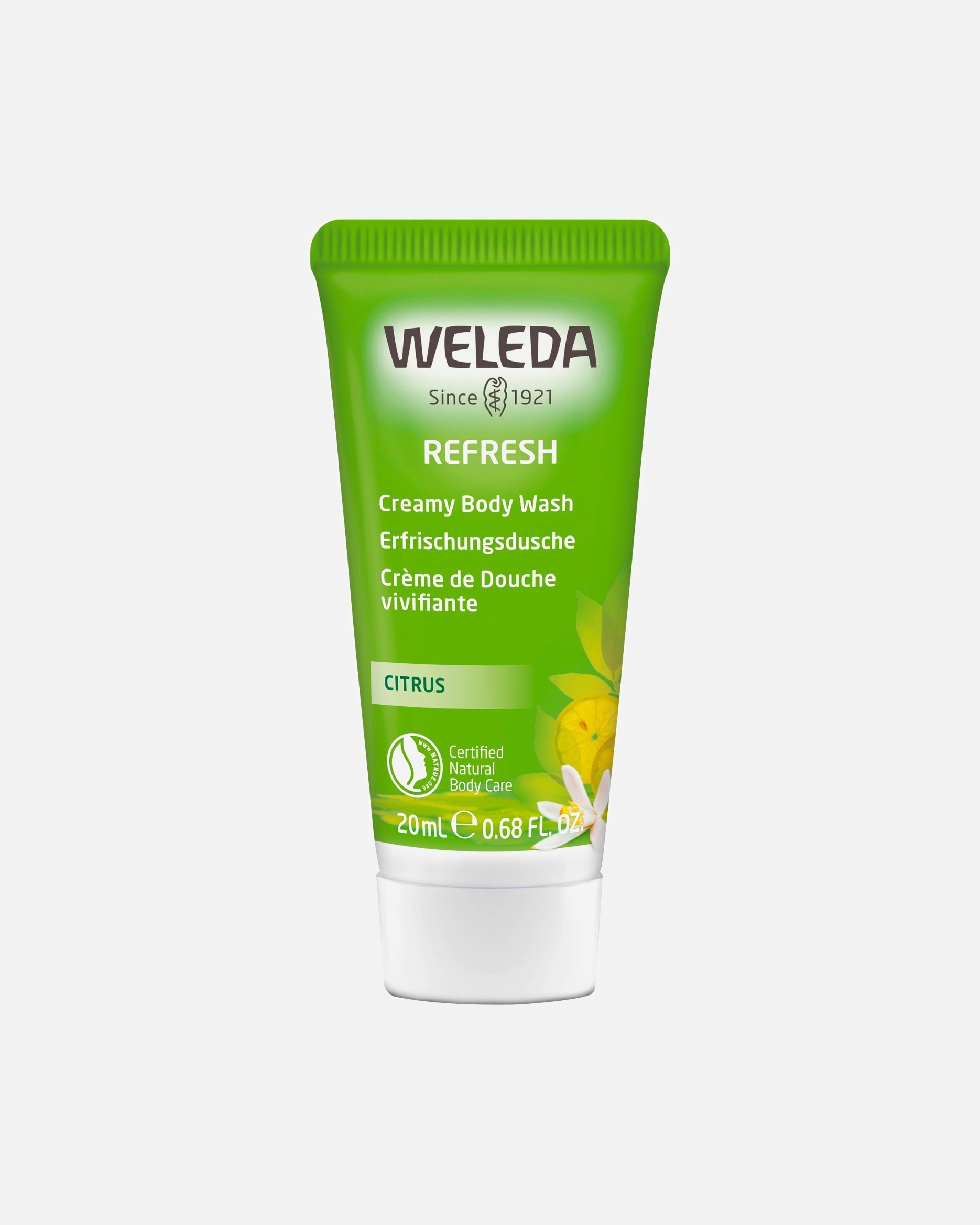 Duschgel für Unisex Weleda Citrus Refresh Erfrischungsdusche Citrus 20 ml