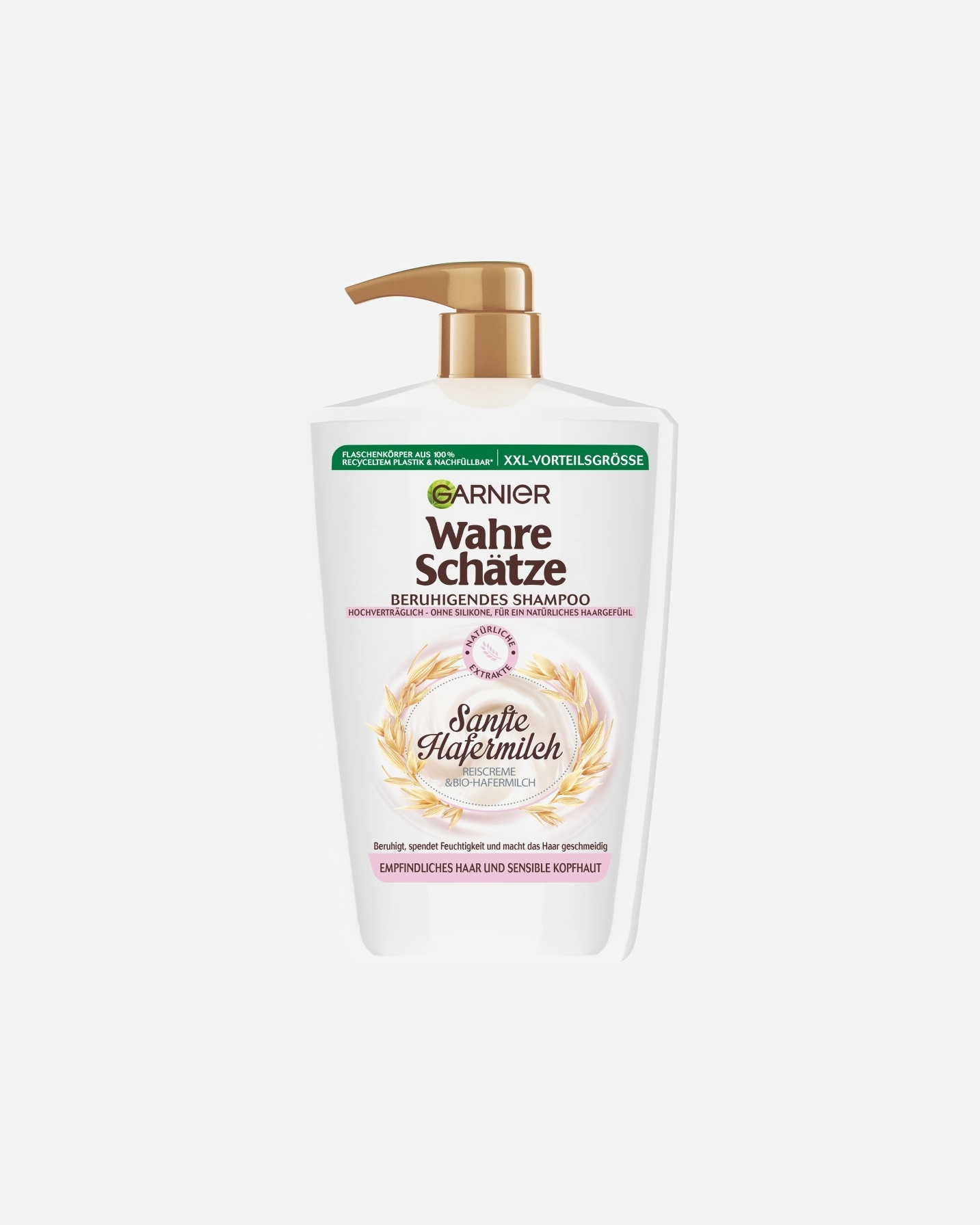 Shampoo für Unisex Garnier Wahre Schätze Sanfte Hafermilch 1000 ml