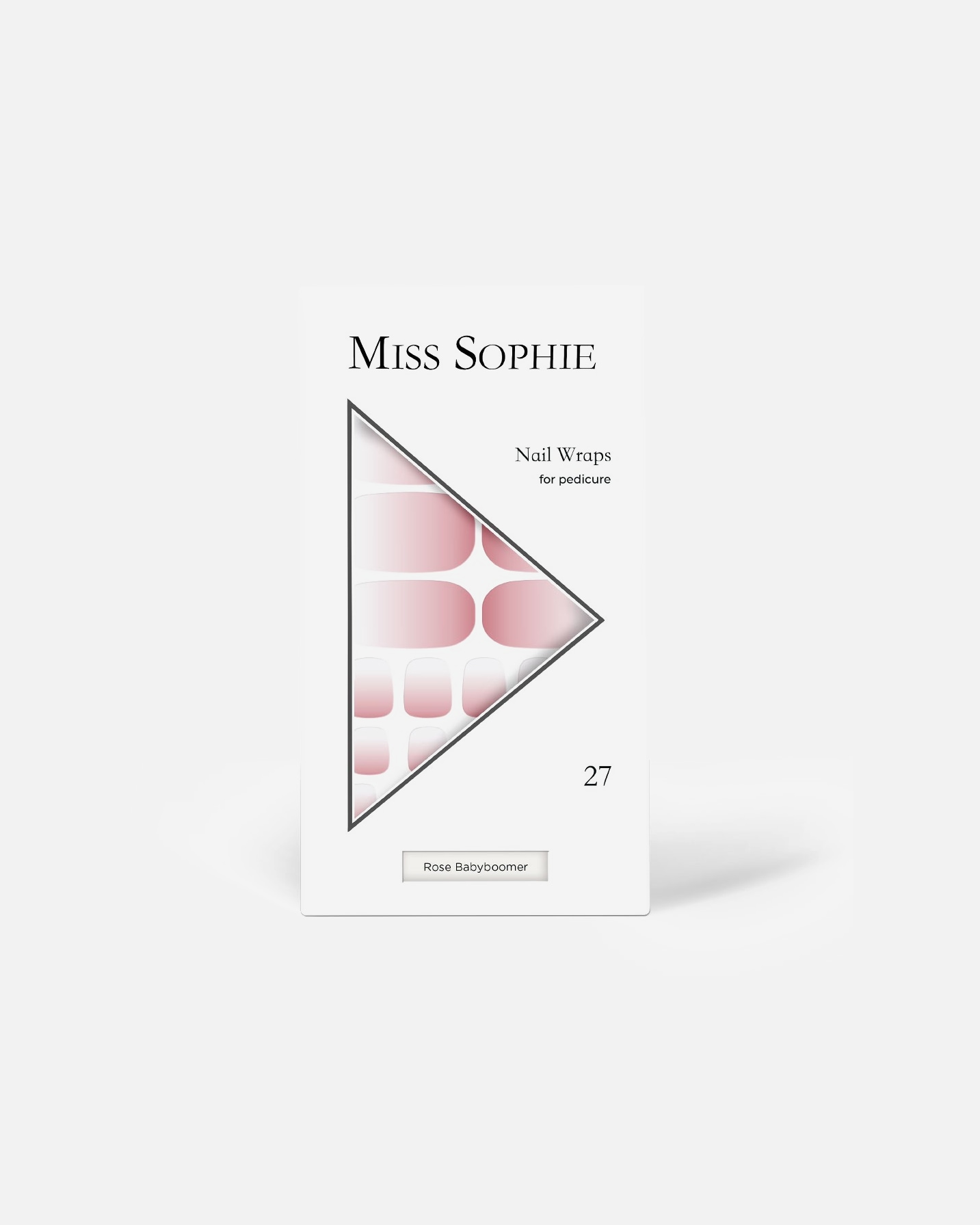 Nagelsticker für Unisex Miss Sophie Nail Wraps for pedicure Rose Babyboomer