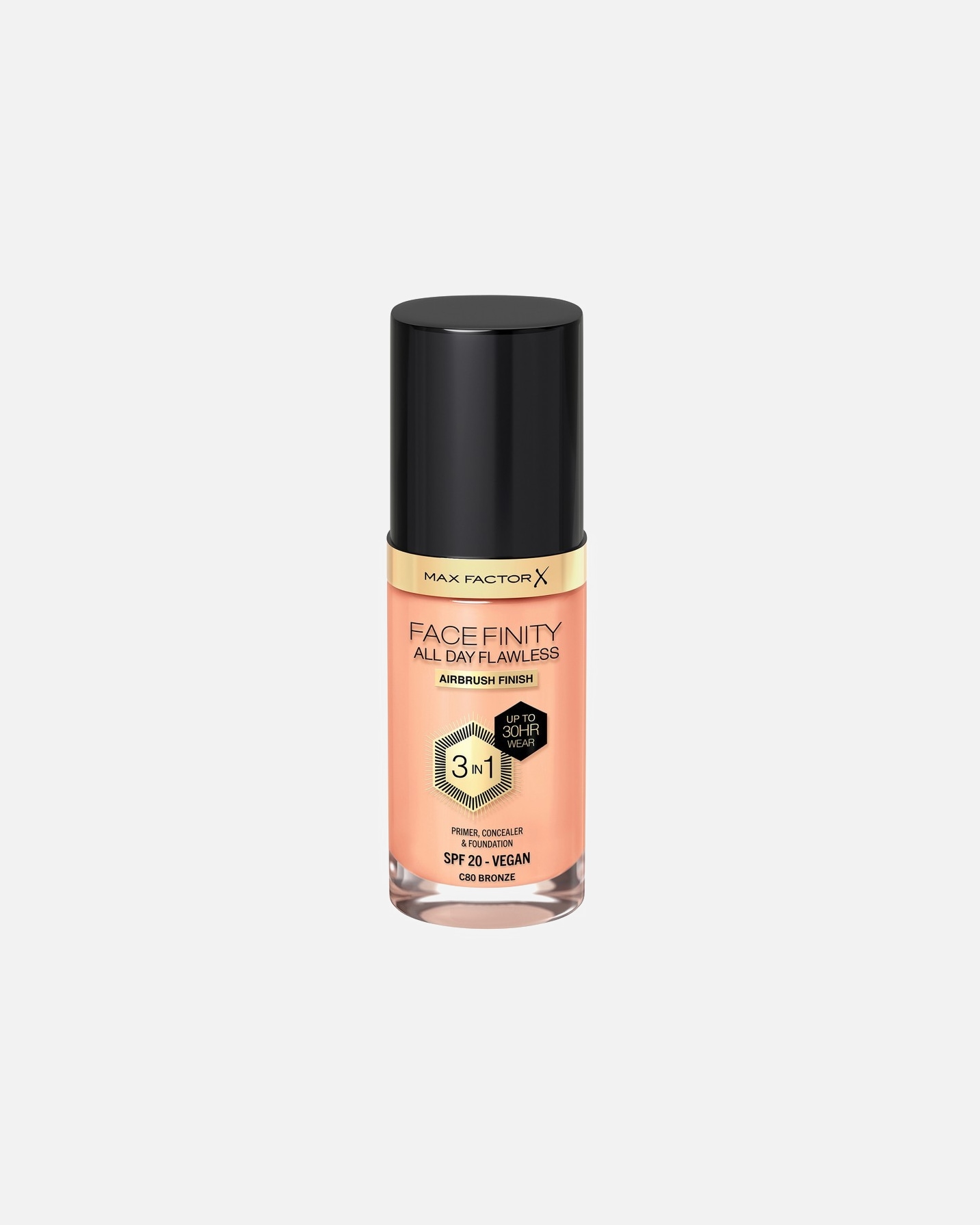 Foundation für Unisex Max Factor Facefinity All Day Flawless 80 - BRONZE