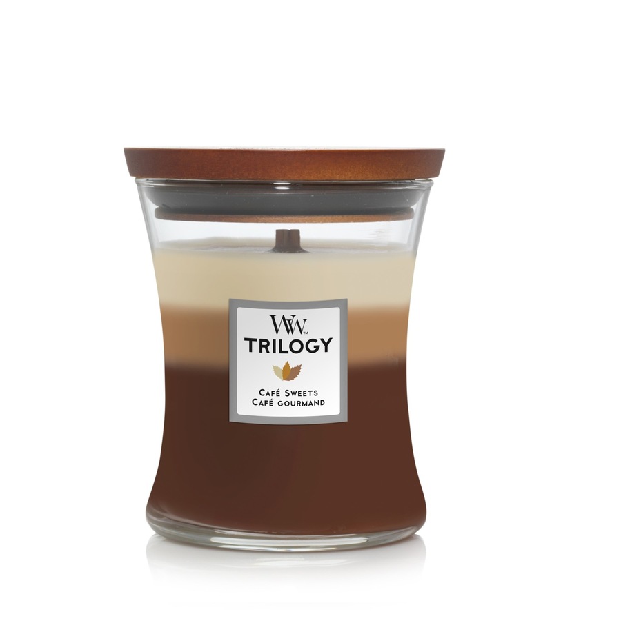 WoodWick Trilogy Café Sweets Kerze Medium Jar 658 g