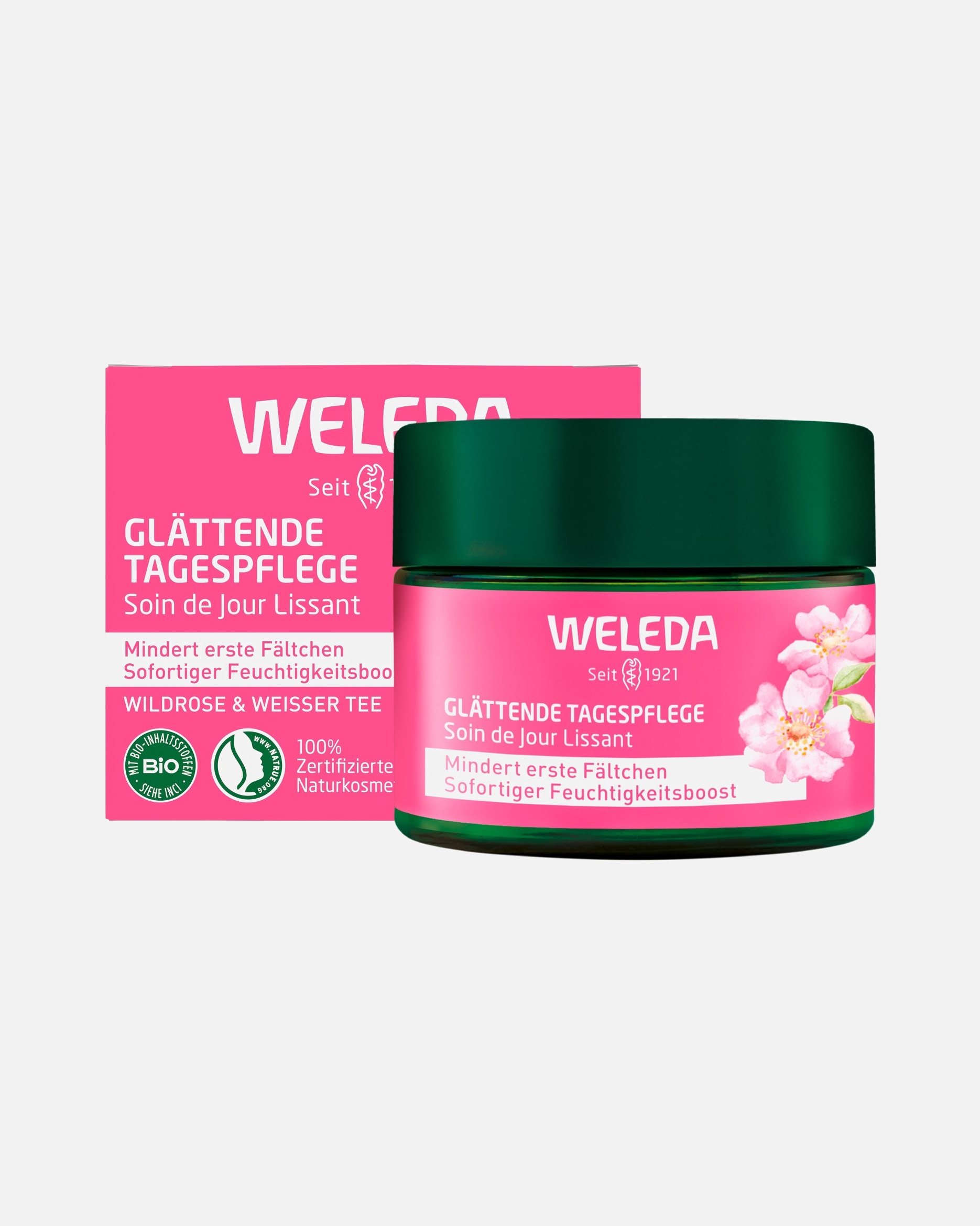 Tagescreme für Unisex Weleda Wildrose Glättende Tagespflege Wildrose & Weisser Tee 40 ml