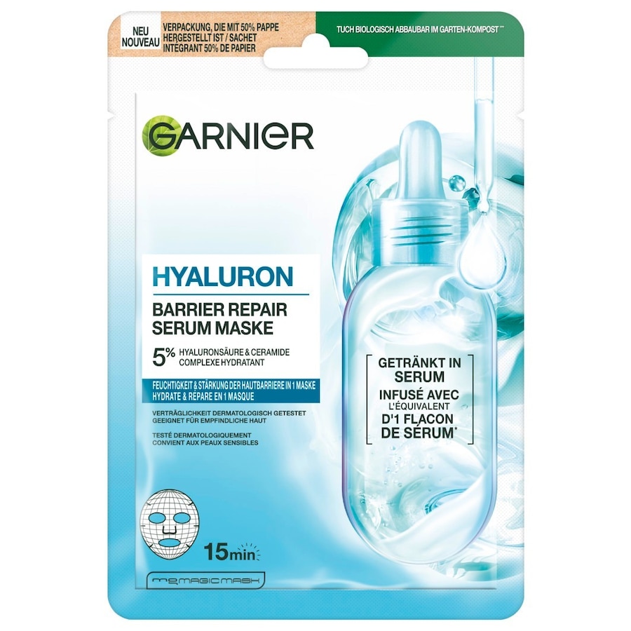 Garnier Hyaluron Barrier Repair Serum Tuchmaske 28 g