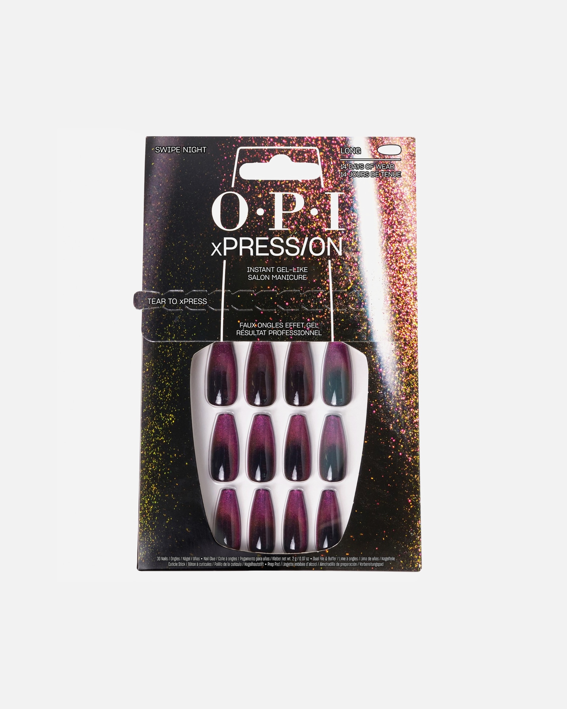 Kunstnägel für Unisex OPI xPRESS/ON Press-On Nägel Swipe Night