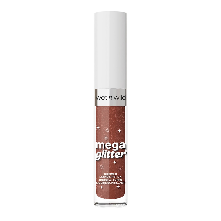 wet n wild Mega Glitter Shimmer Liquid Lipstick Lippenstift HEAR ME OUT 2.8 ml Braun