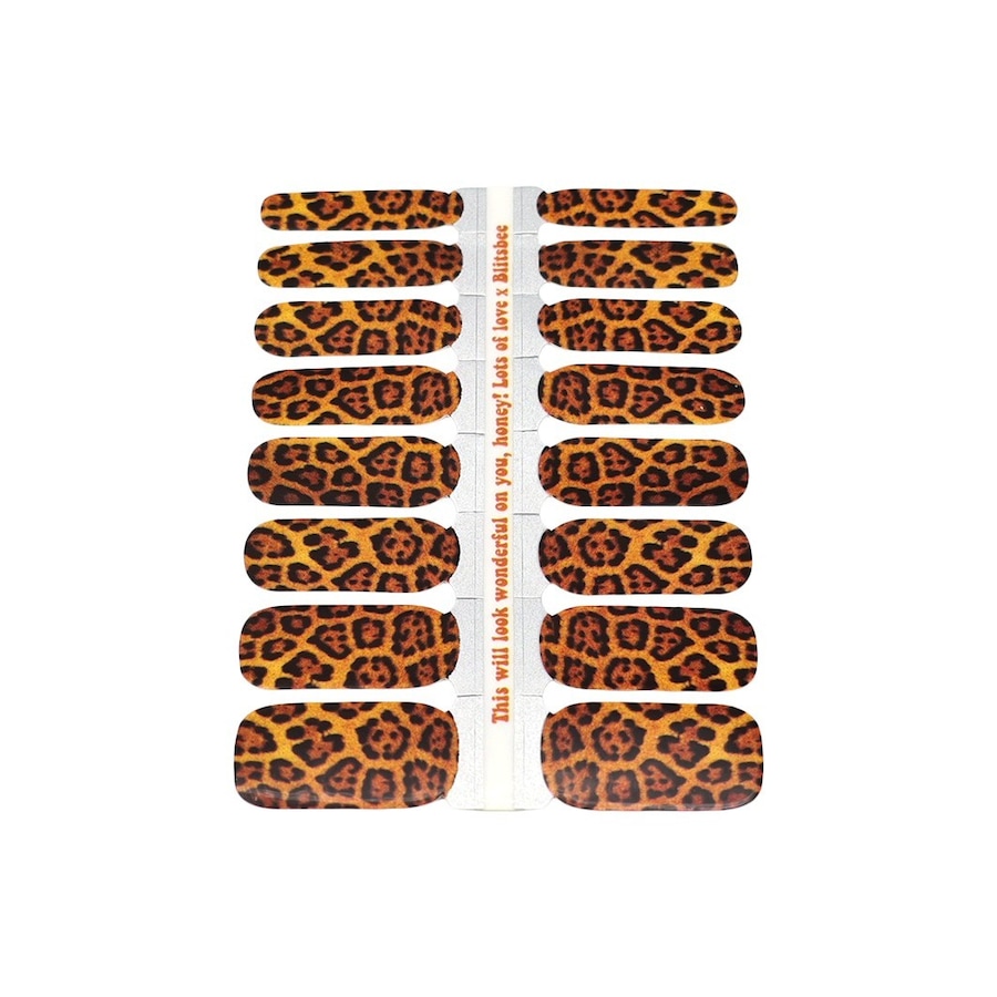 Blitsbee Nail Sticker Stay Wild Nagelsticker STAY WILD Braun