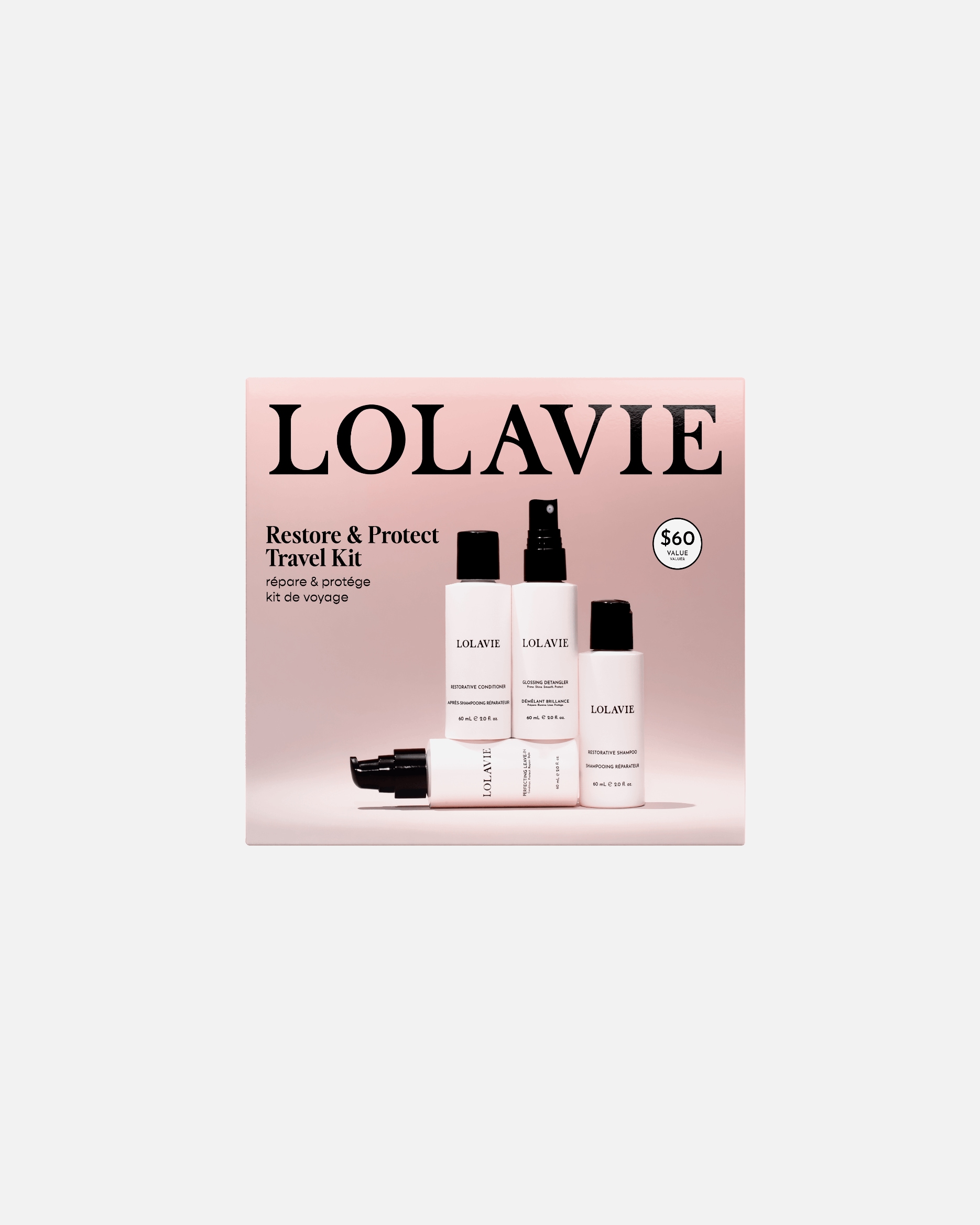 Haarpflegeset für Unisex LOLAVIE Restore & Protect Travel Kit 240 ml