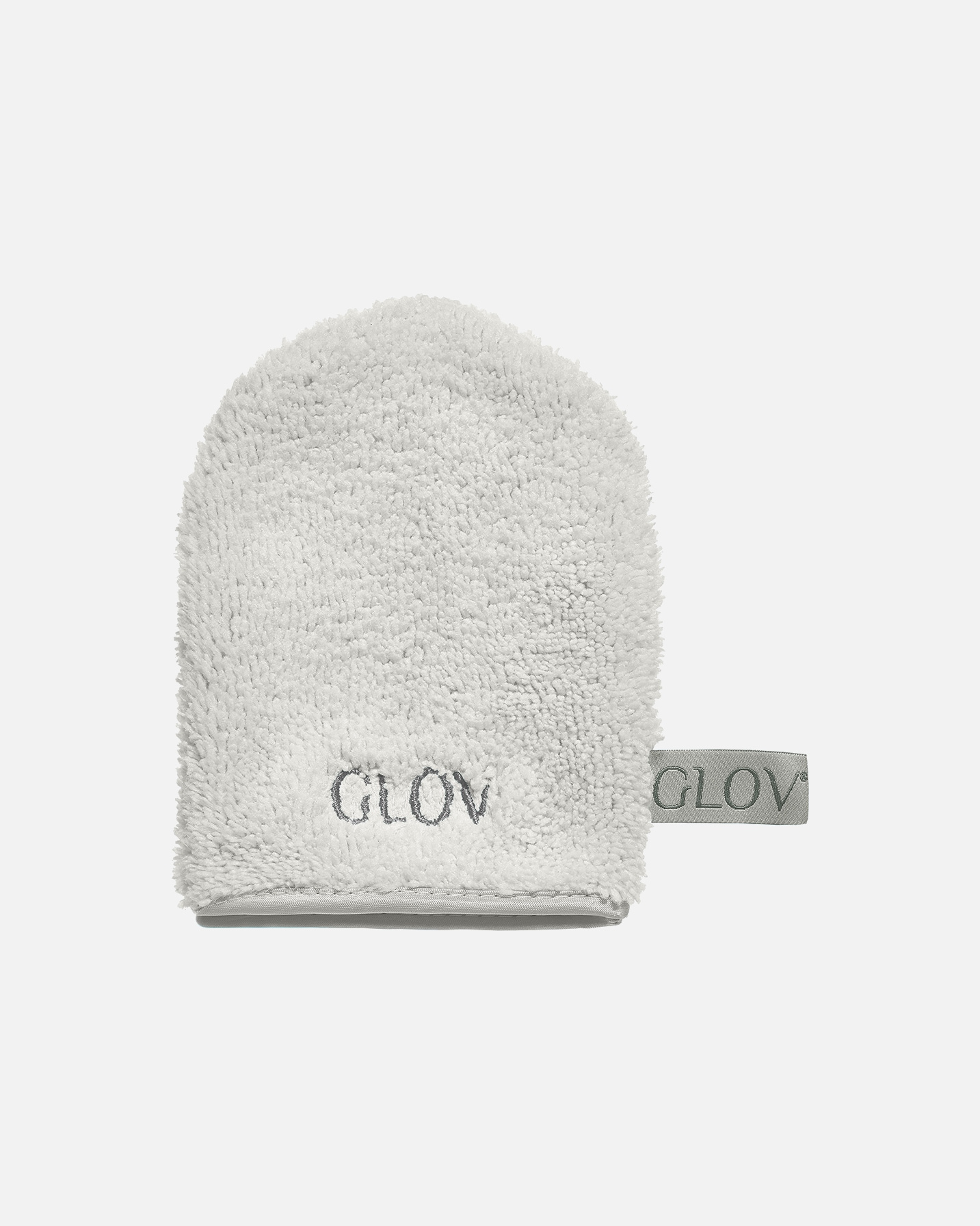 Make-up Entferner für Unisex GLOV On The Go - Blue Lagoon Mehrweg Mikrofaserhandschuh zur Gesichtsreinigung und zum Abschminken nur mit Wasser Silver Stone