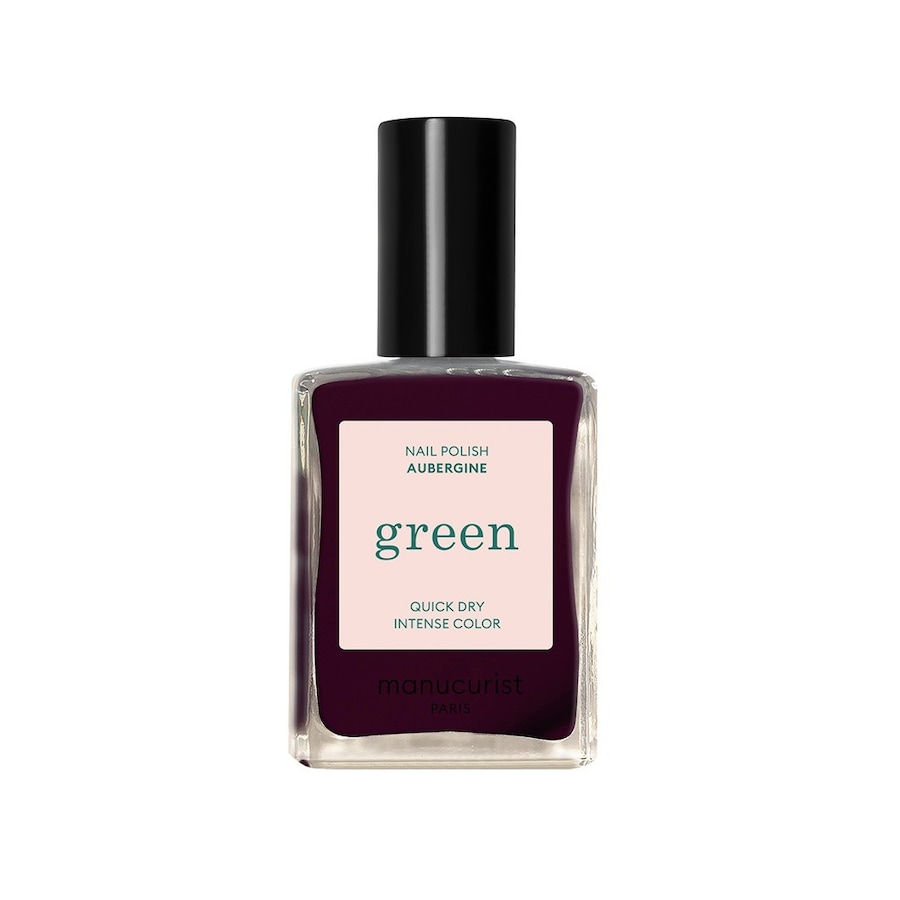 manucurist green Quick Dry Nagellack AUBERGINE 15 ml Schwarz