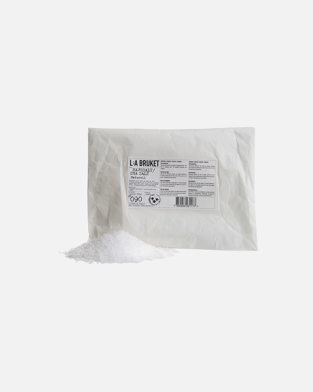 Badezusatz für Männlich L:A BRUKET No. 090 Sea Salt - Natural 300g 300 g