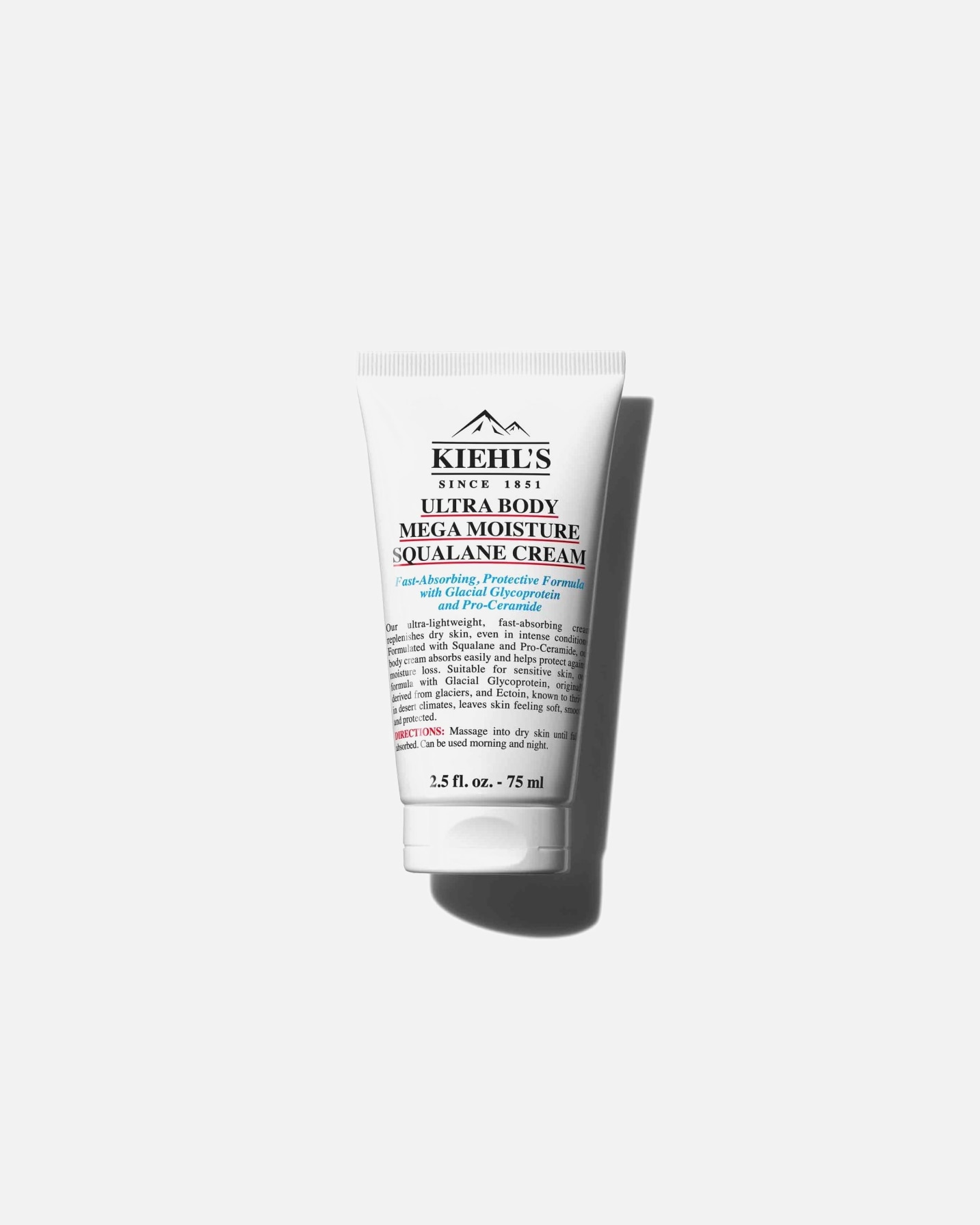 Körpercreme für Unisex Kiehl’s Ultra Body Mega Moistre Squalane Cream 75 ml