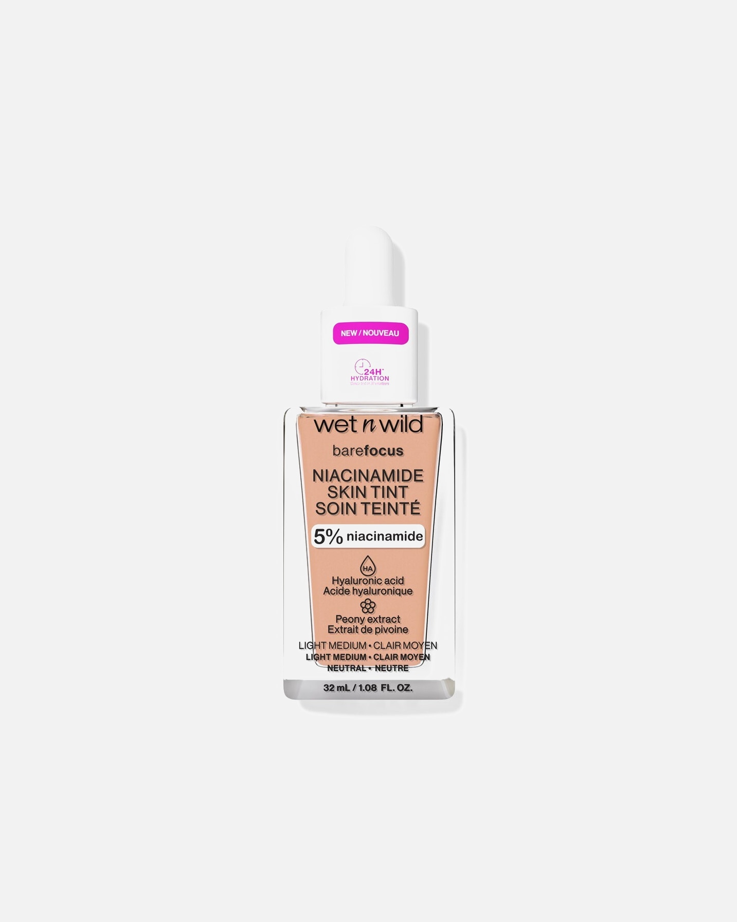 Foundation für Unisex wet n wild BARE FOCUS NIACINAMIDE SKIN TINT Light Medium Sand