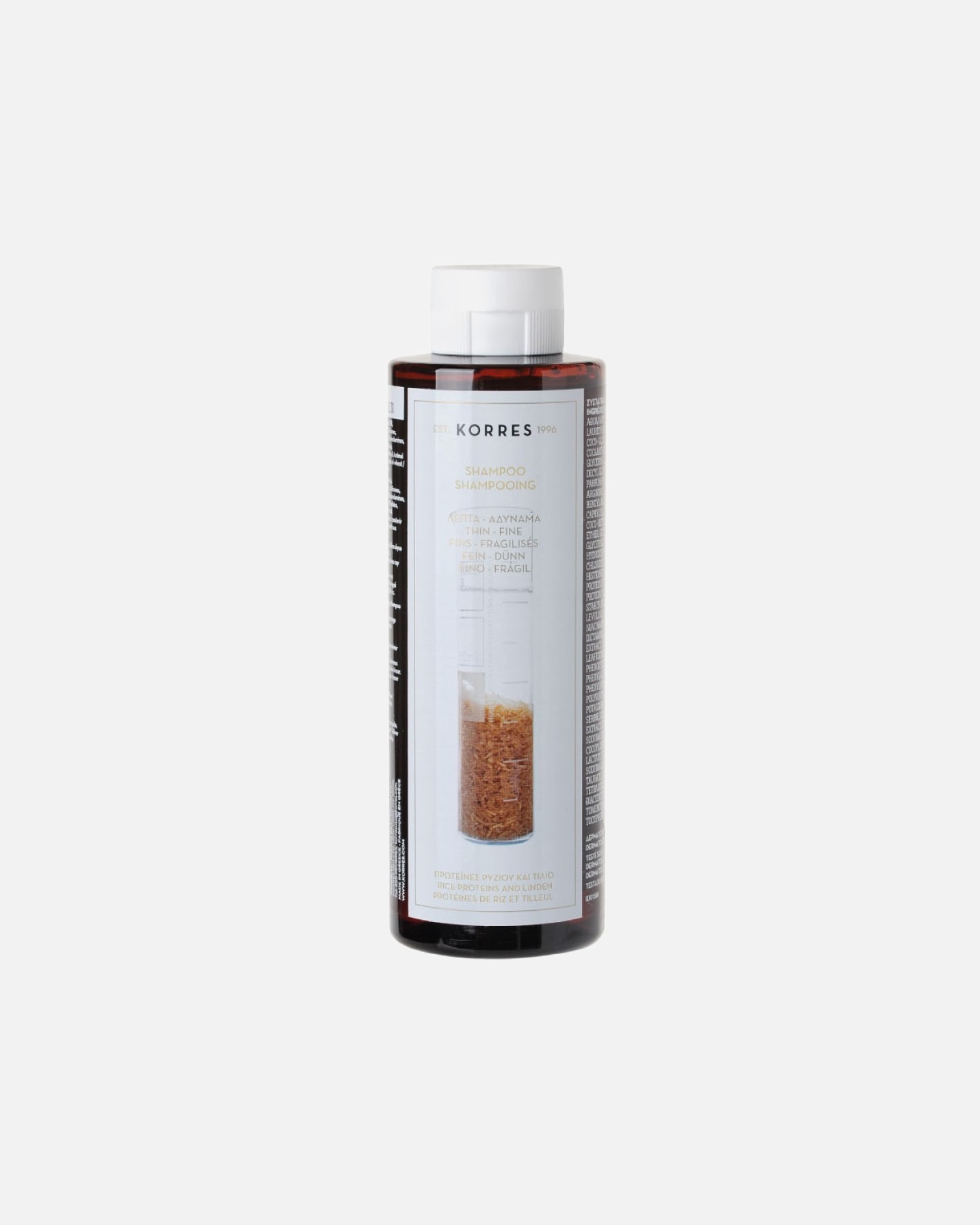 Shampoo für Unisex KORRES Rice Proteins & Linden 250 ml